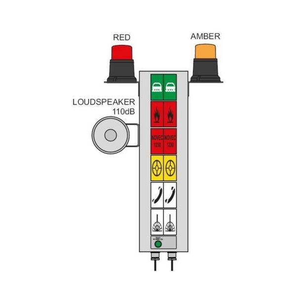 ITS06ER2302FL1S14779 Inelth ITS-06-ER-230-2FL-1S Light Column type ITS-06-ER-230-2FL-1S w/ 6 symbols i.a.t. I-14779
